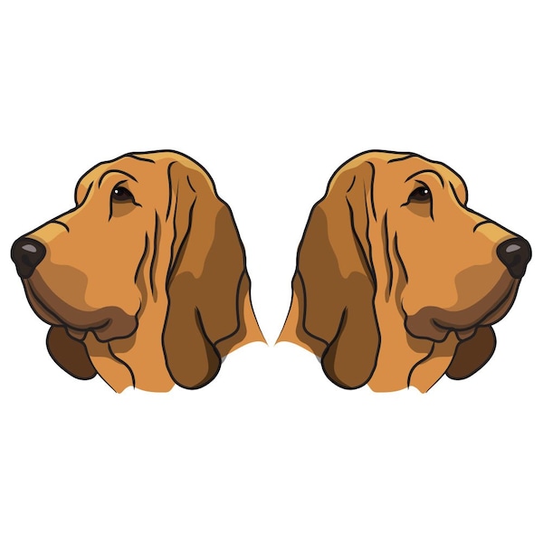 Bloodhound Dog Decal, Dog Lover Decor Vinyl Sticker